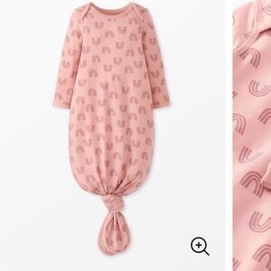 0-3M Hanna Andersson Baby Layette Knotted Gown